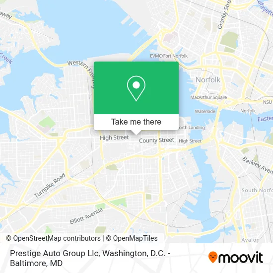 Prestige Auto Group Llc map