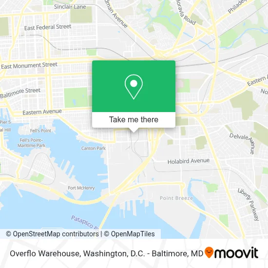 Overflo Warehouse map
