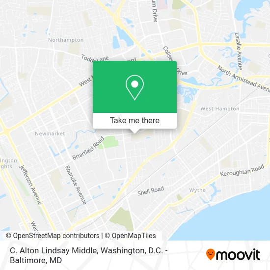 C. Alton Lindsay Middle map