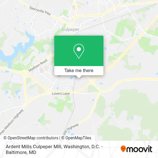 Ardent Mills Culpeper Mill map