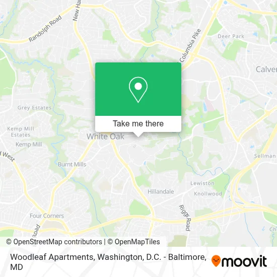 Woodleaf Apartments map