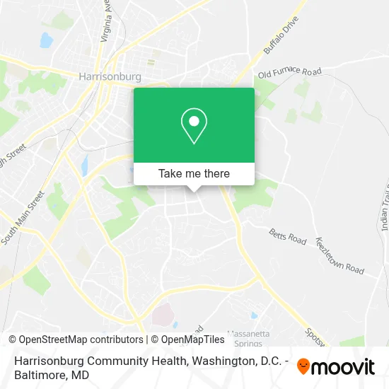 Harrisonburg Community Health map