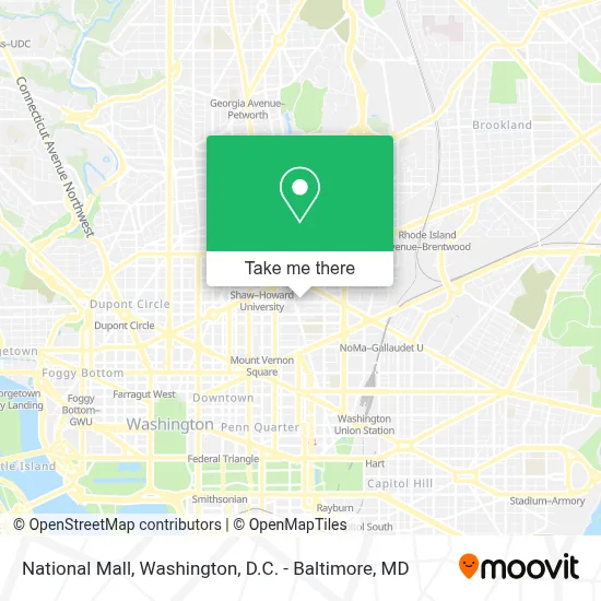 National Mall map