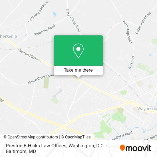 Preston B Hicks Law Offices map