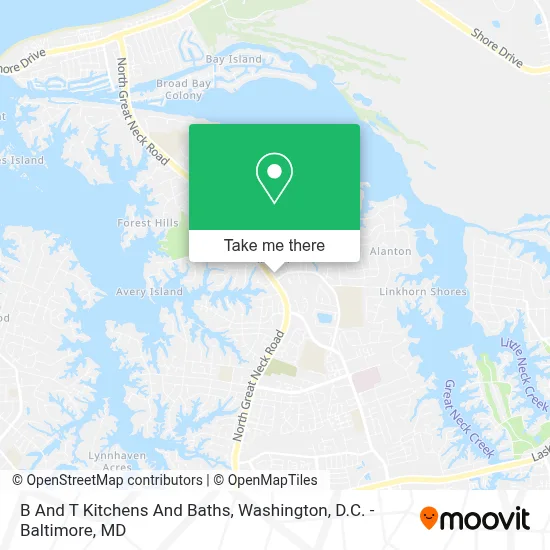 B And T Kitchens And Baths map
