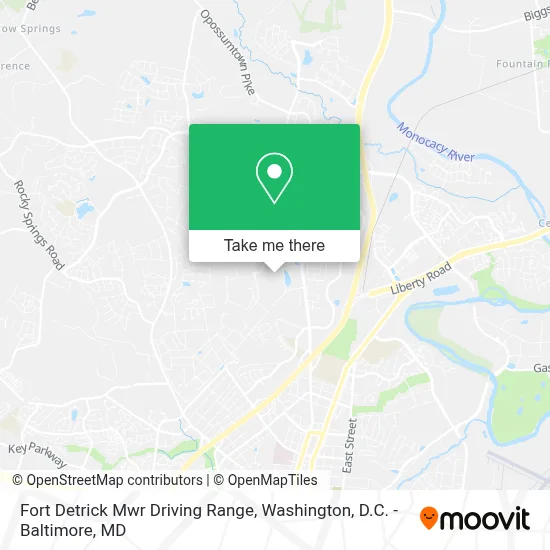 Fort Detrick Mwr Driving Range map