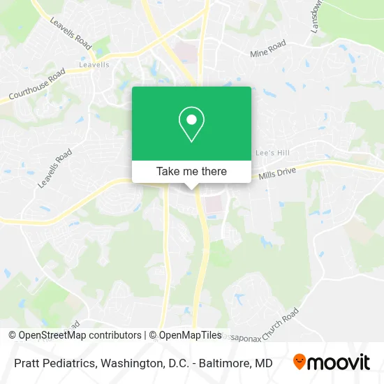 Pratt Pediatrics map