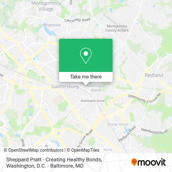 Sheppard Pratt - Creating Healthy Bonds map