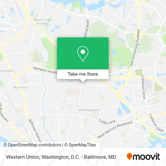 Western Union map
