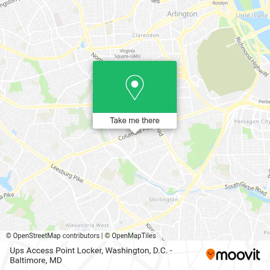 Ups Access Point Locker map