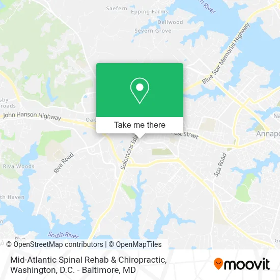 Mid-Atlantic Spinal Rehab & Chiropractic map