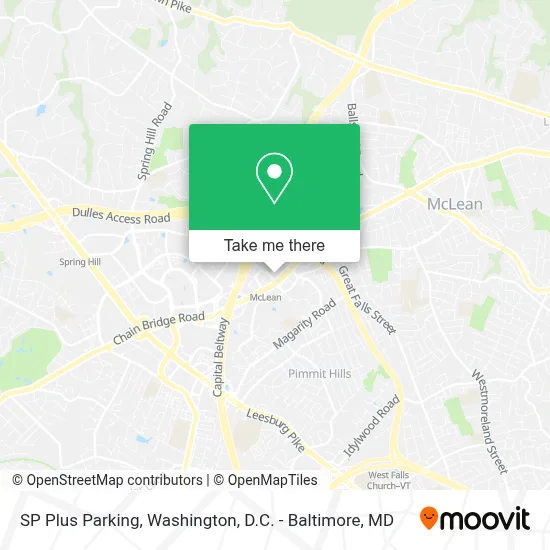 SP Plus Parking map