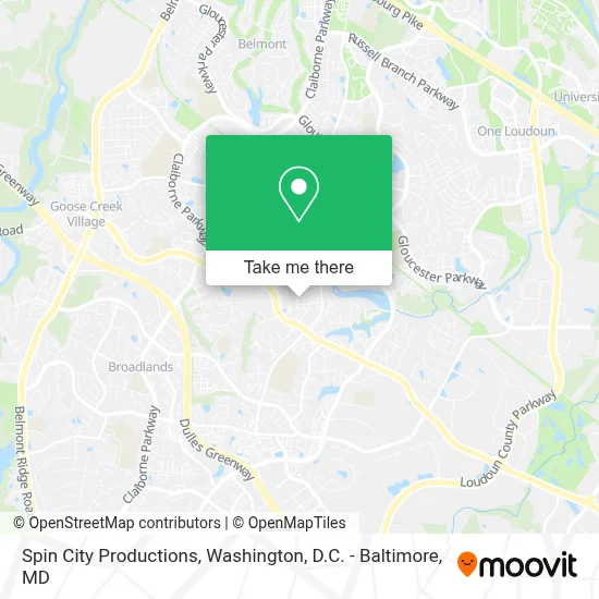 Spin City Productions map