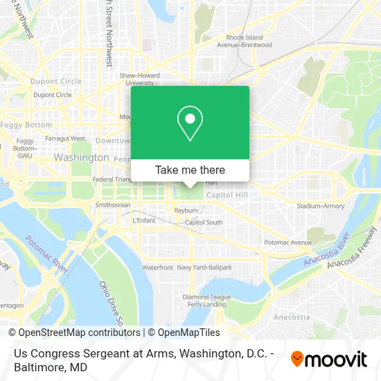 Us Congress Sergeant at Arms map