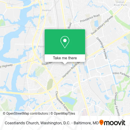 Coastlands Church map