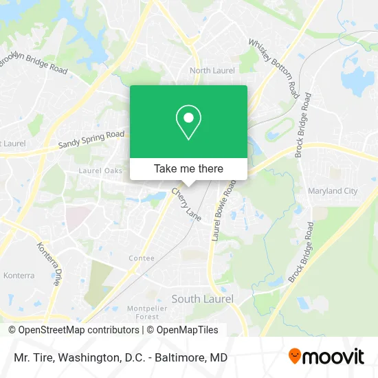 Mr. Tire map