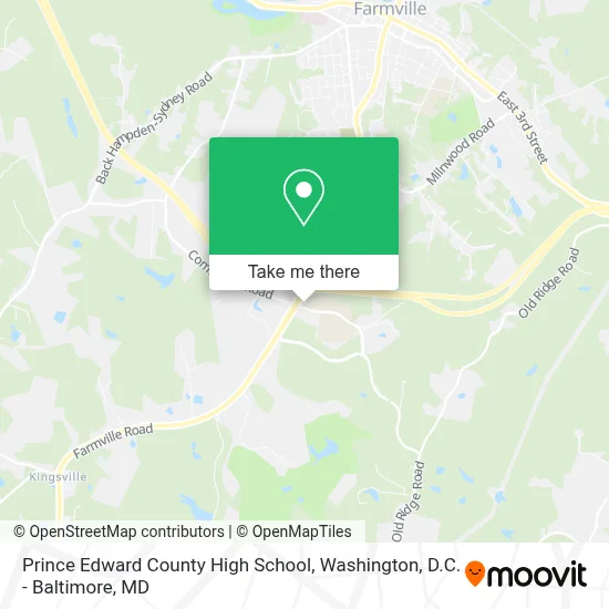 Prince Edward County High School map