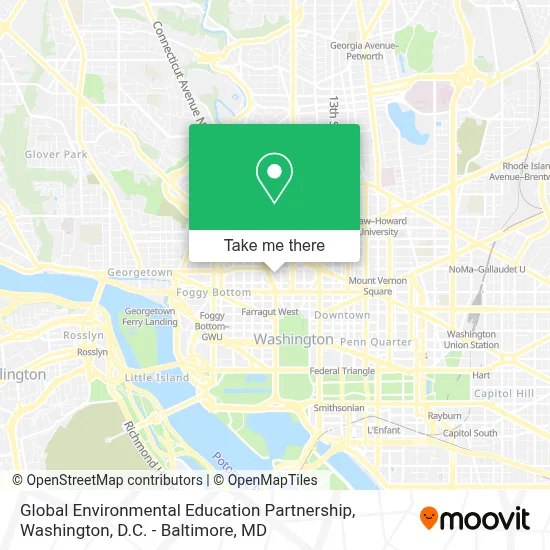 Global Environmental Education Partnership map