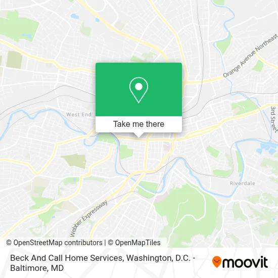Beck And Call Home Services map