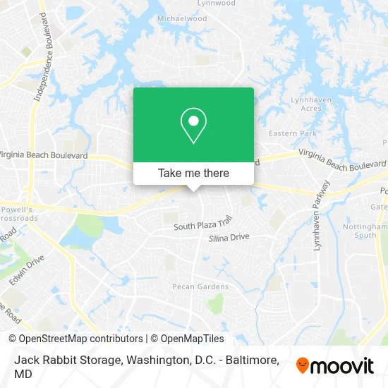 Jack Rabbit Storage map