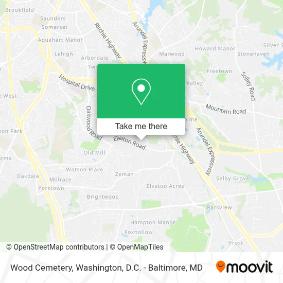 Wood Cemetery map