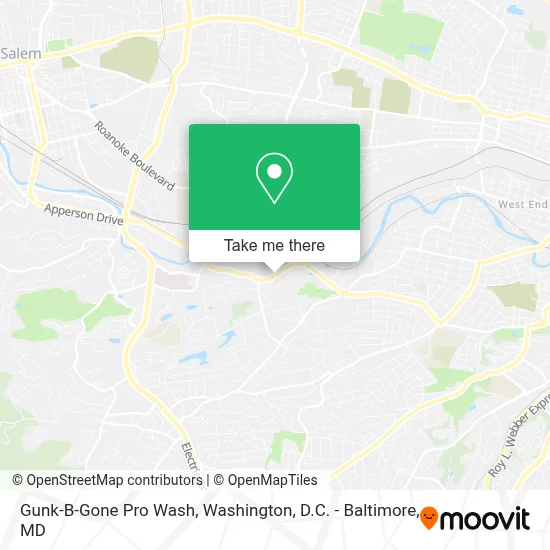 Gunk-B-Gone Pro Wash map
