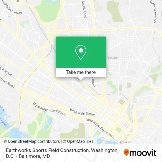 Earthworks Sports Field Construction map