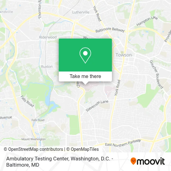 Ambulatory Testing Center map