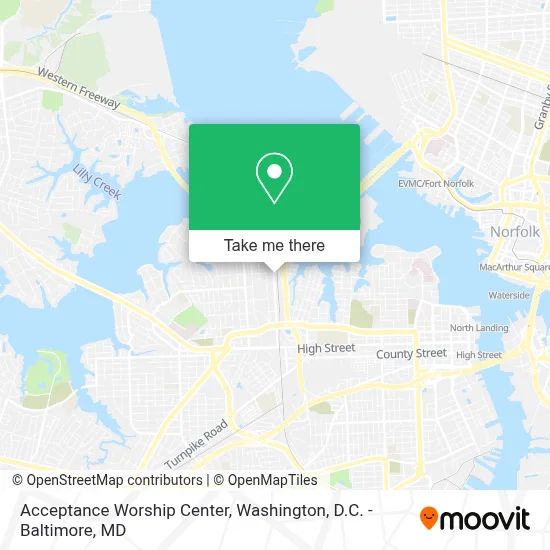 Acceptance Worship Center map