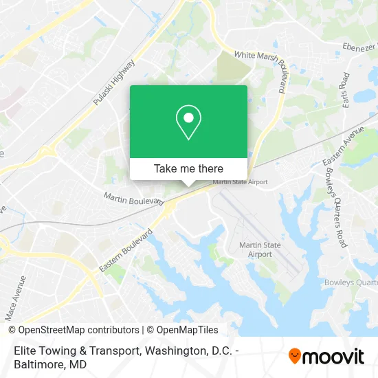 Elite Towing & Transport map