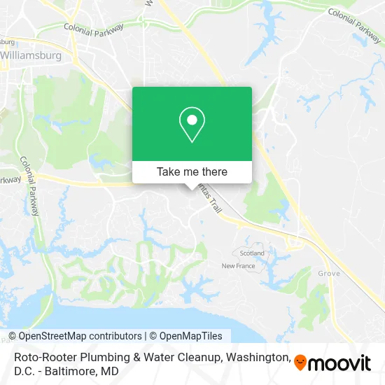 Roto-Rooter Plumbing & Water Cleanup map