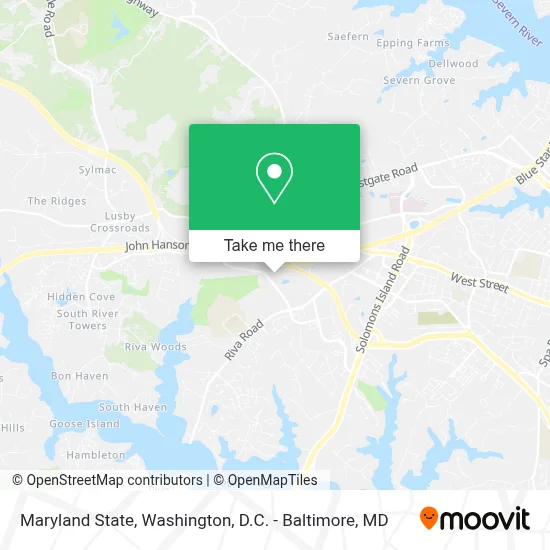 Maryland State map