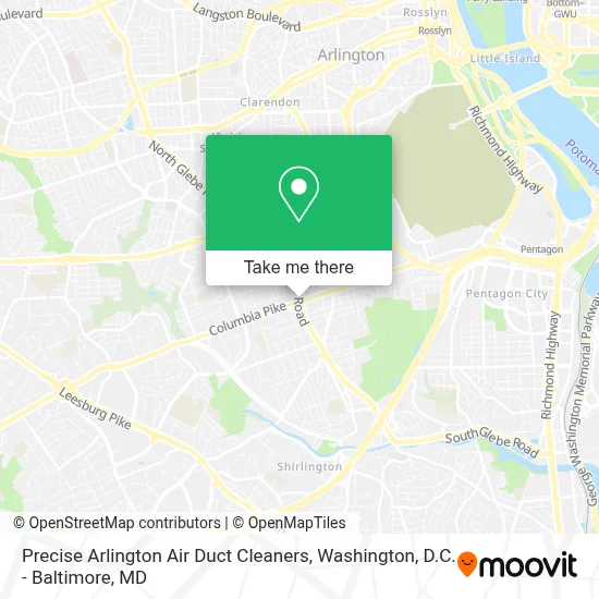 Precise Arlington Air Duct Cleaners map
