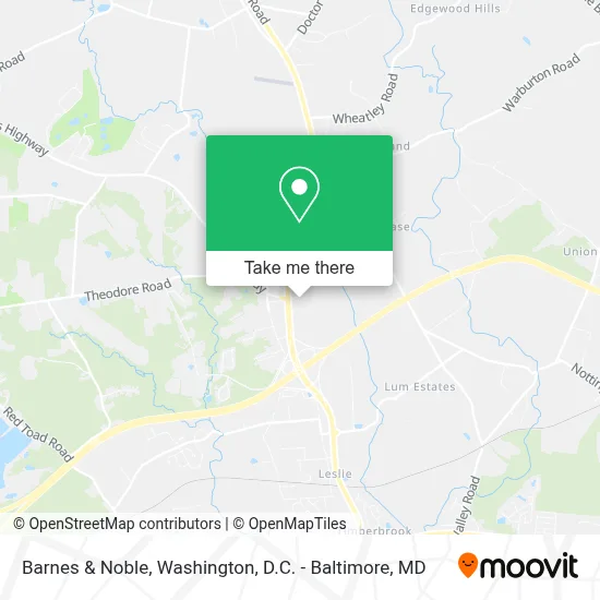 Barnes & Noble map