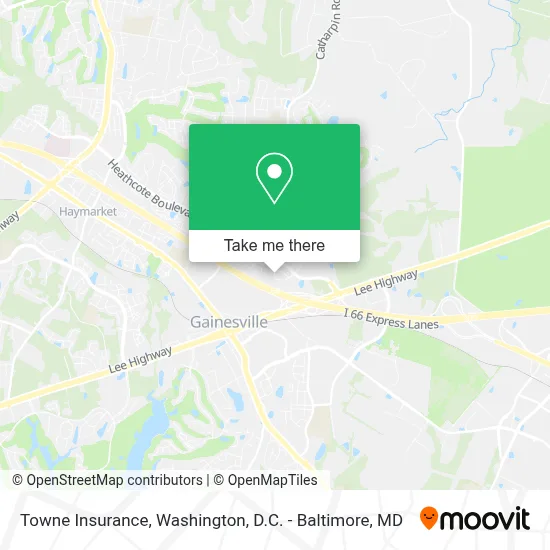 Towne Insurance map
