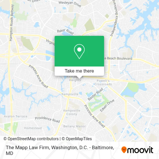 The Mapp Law Firm map