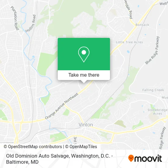 Old Dominion Auto Salvage map