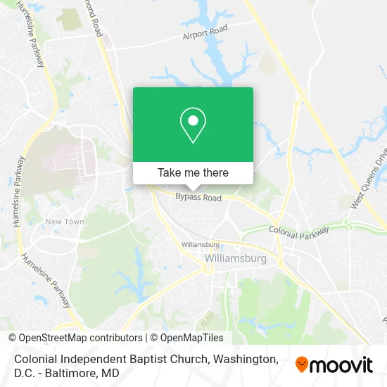 Colonial Independent Baptist Church map