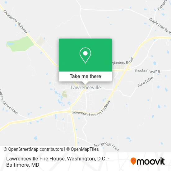 Lawrenceville Fire House map