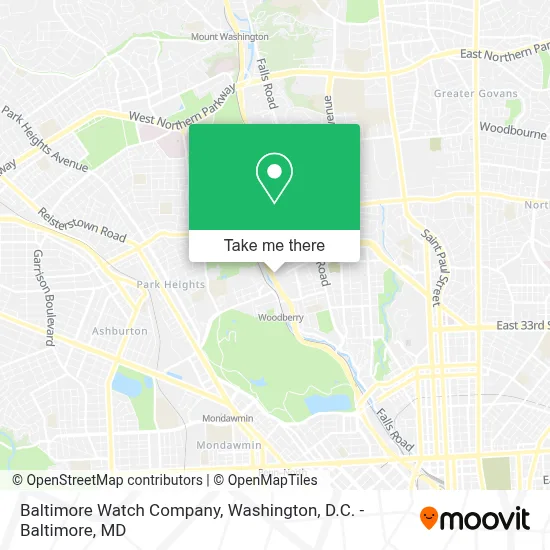 Baltimore Watch Company map