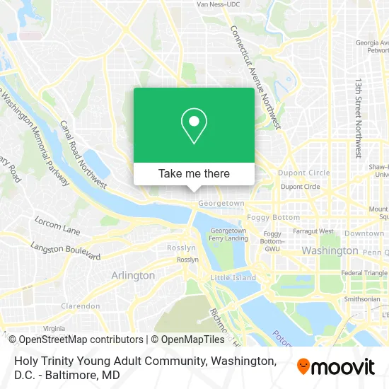 Holy Trinity Young Adult Community map