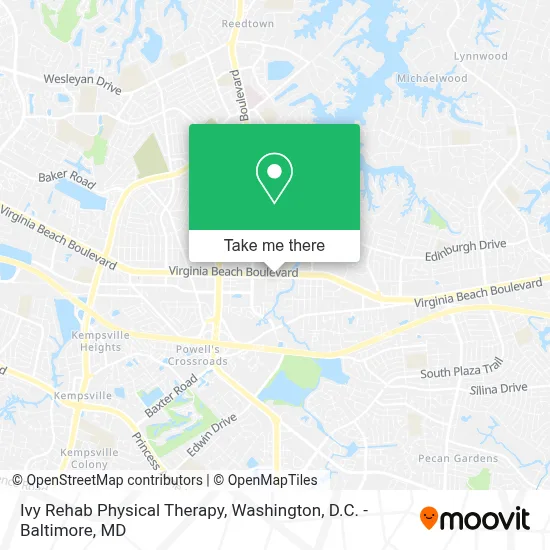 Ivy Rehab Physical Therapy map