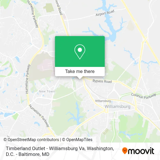 Timberland Outlet - Williamsburg Va map