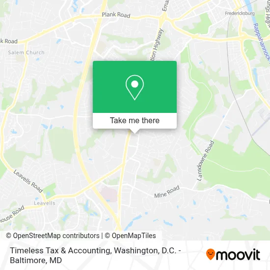 Timeless Tax & Accounting map