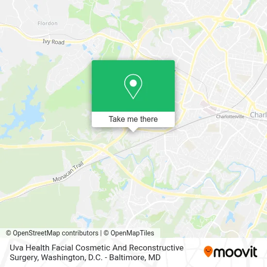 Uva Health Facial Cosmetic And Reconstructive Surgery map