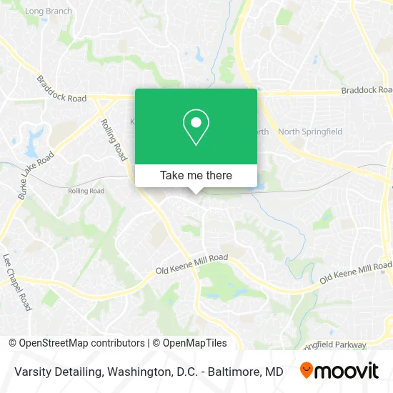 Varsity Detailing map