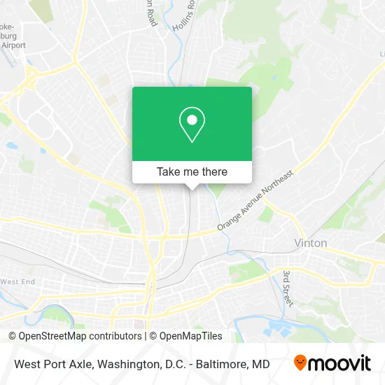 West Port Axle map