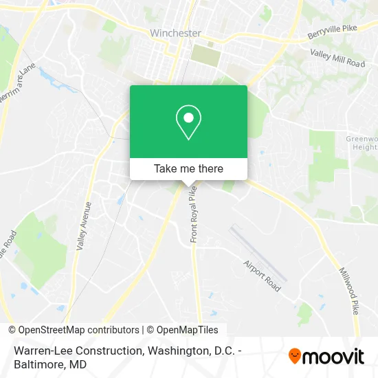 Warren-Lee Construction map