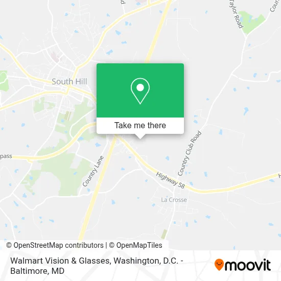 Walmart Vision & Glasses map