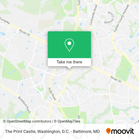 The Print Castle map